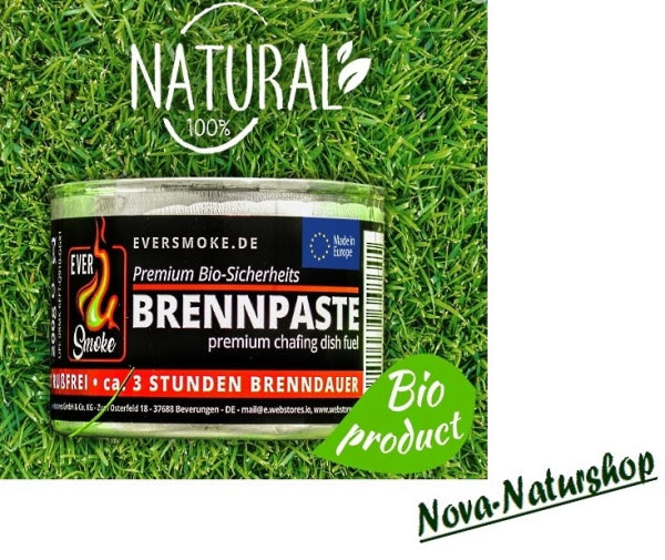 3x Brennpaste für NOVA Alu-Ofen – Bio-Alkohol, geruchsneutral & rußfrei (600 g)