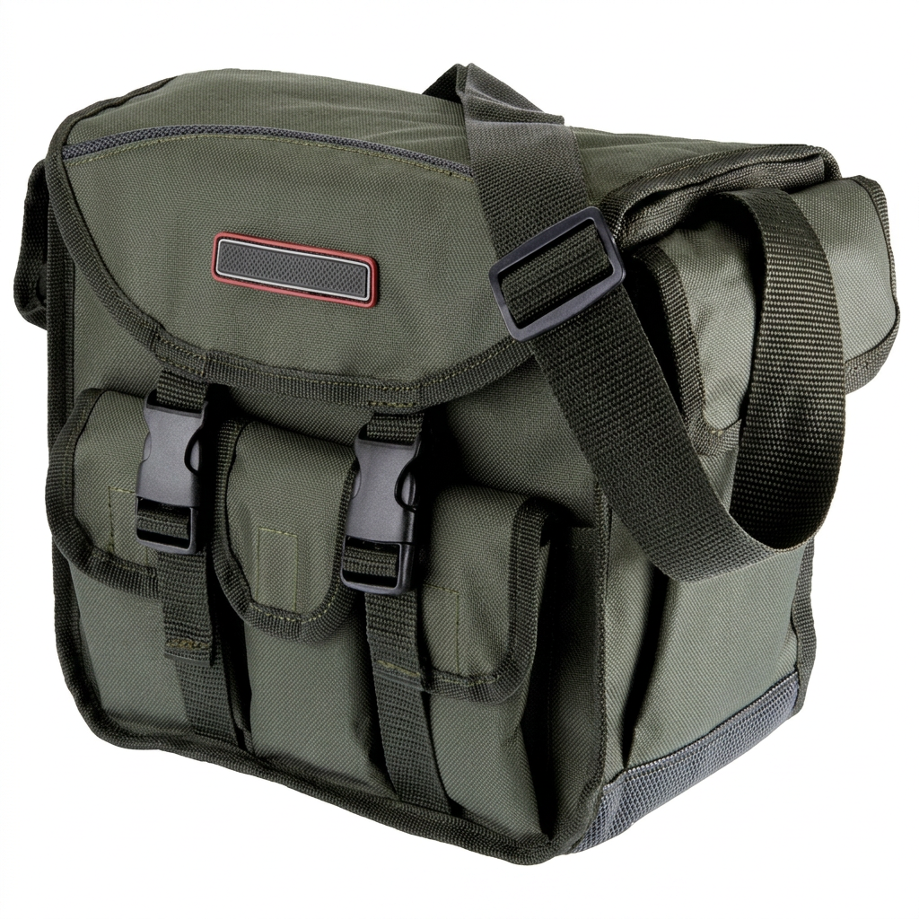 Outdoor Umhängetasche Oliv – Jagd- & Angeltasche mit viel Stauraum & PVC-Innenfach