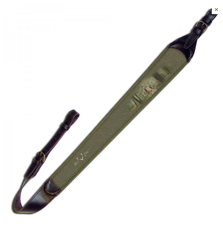 Gewehrriemen , Gewehrriemen mit Wild Motiven, Jäger Gewehrriemen mit Leder