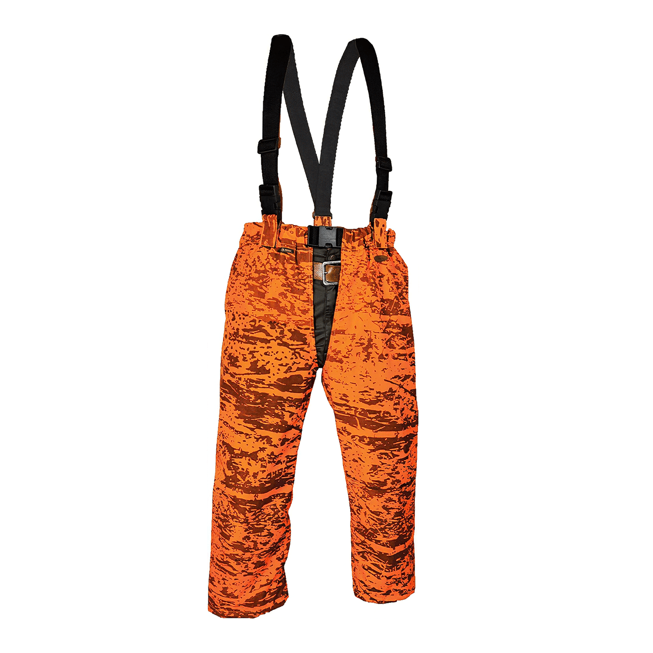 Hubertus Drückjagd Beinlinge Camouflage Signalorange – Wind- & Wasserdicht