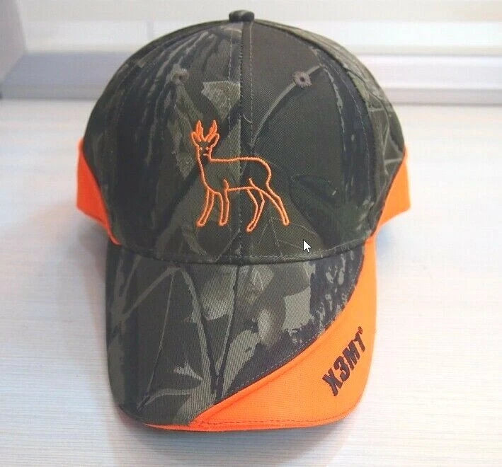Jagdkappe Reh Stickerei Basecap atmungsaktiv verstellbar Outdoor Jagd Cap Grün