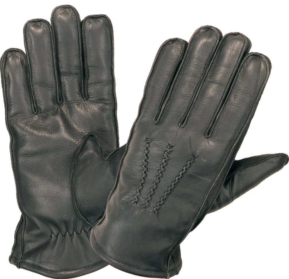 Herren Nappa Lederhandschuhe Schwarz – Gefüttert