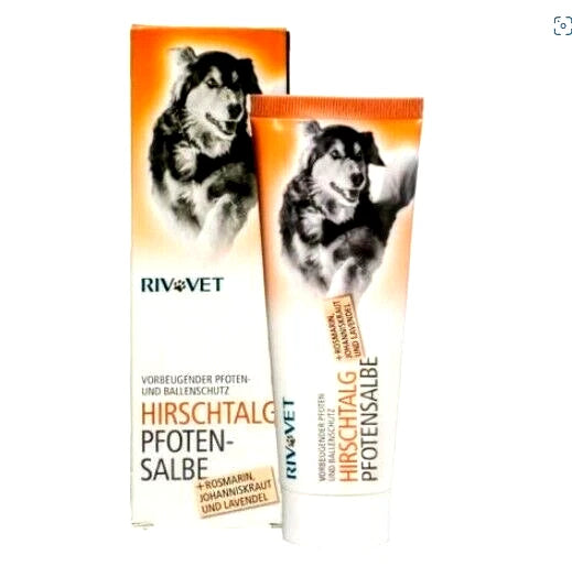 Hunde Hirschtalg Pfotenpflege 75 ml – Pfoten-, Ballen-, Nasen- & Ohrenpflege – Schutz bei trockener & beanspruchter Haut