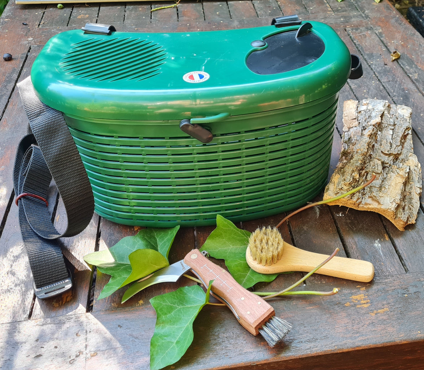 Pilzkorb Nova  8 Liter mit Pilzmesser & Bürste – Pilzsuchset , Pilz Set