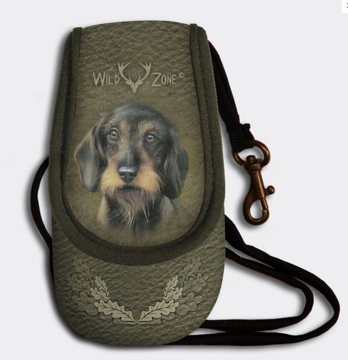 Leckerli Gürteltasche „Rauhhaardackel“ – Hundeleckerli Tasche mit Dackel Motiv