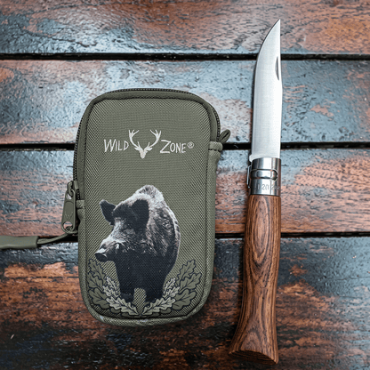 Bayerisches Taschenmesser mit Gürteltasche – Buchenholz, Outdoor & Jagd