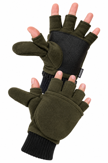 Jagd Schießhandschuhe Oliv – Warm, Flexibel & Rutschfest