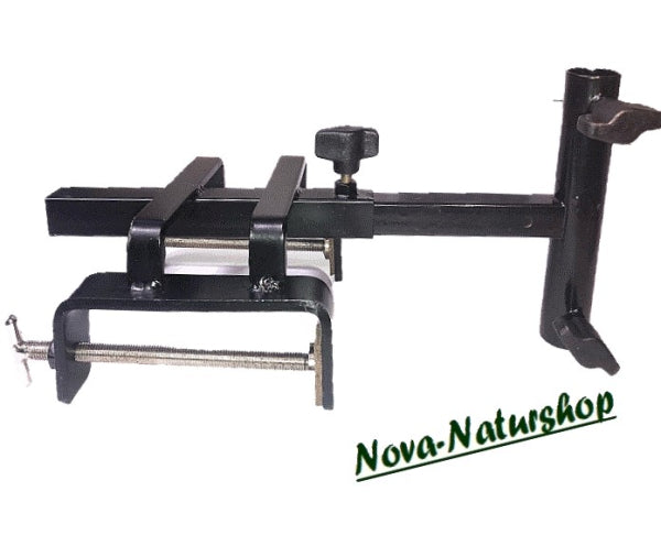 Teleskop Schirmhalter für Boot, Hochsitz & Balkon – Stahl, 18–40 cm ausziehbar, Ø bis 21,3 mm