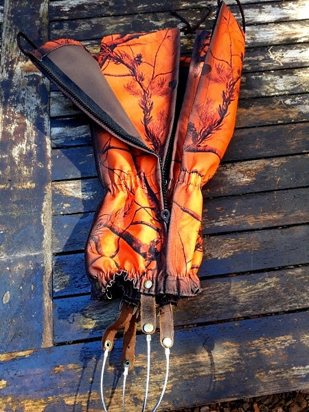 Jagd-Gamaschen „Keiler Signal“ – wasserdicht, reißfest, Unterbeinschutz, Einheitsgröße