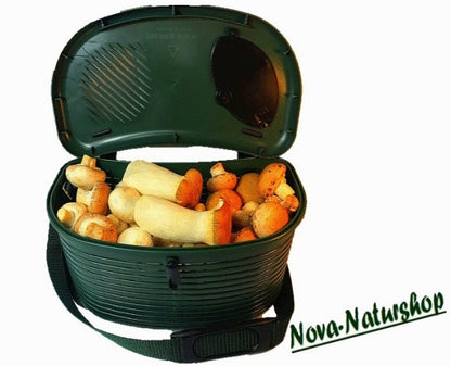 Pilz Set „Waldfrucht“ 6-teilig – Pilzkorb mit Netzbeutel, Pilzmesser & Pilzbürste