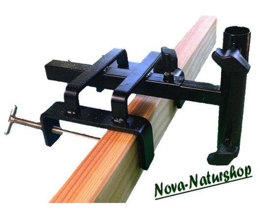 Teleskop Schirmhalter für Boot, Hochsitz & Balkon – Stahl, 18–40 cm ausziehbar, Ø bis 21,3 mm