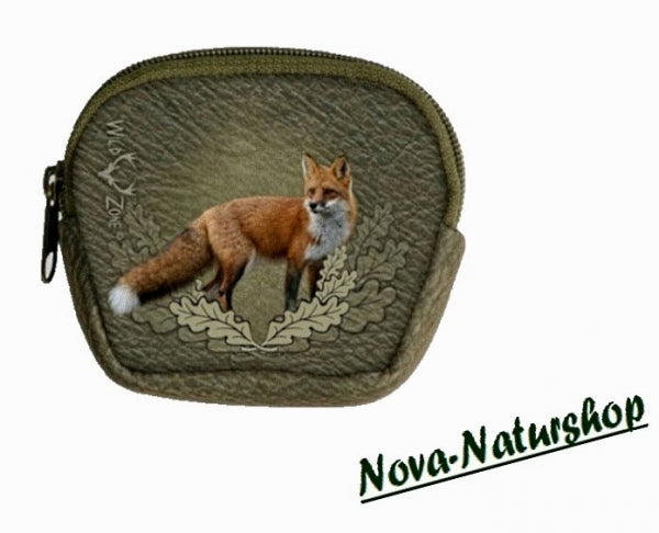 Geldbörse mit Wildmotiv – kleine Reißverschluss Geldtasche (verschiedene Varianten)