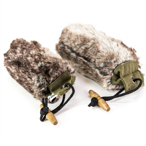 Hunde Dummy Komplettfell – Jagd Trainingsdummy aus Canvas mit Kunstfell | 250 g & 500 g