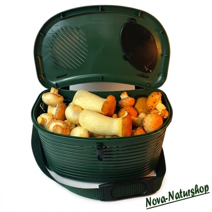 Pilz Set „Waldfrucht“ 6-teilig – Pilzkorb mit Netzbeutel, Pilzmesser & Pilzbürste