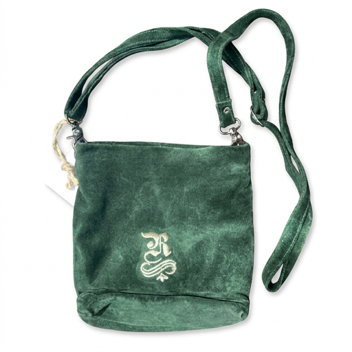 Damen Trachtentasche „Tannengrün“ – elegante Umhängetasche mit Stickerei
