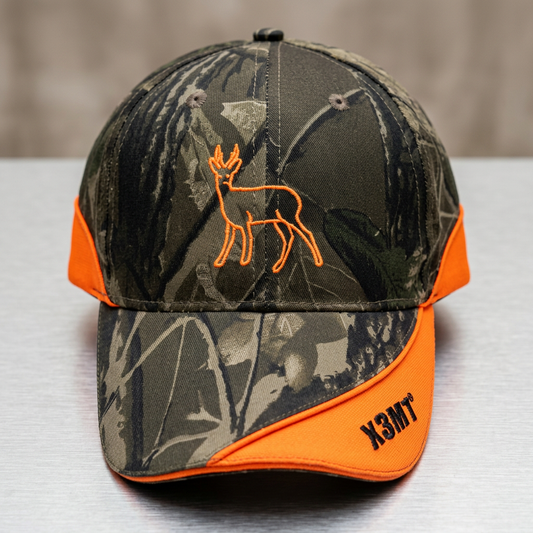 Jagdkappe Reh Stickerei Basecap atmungsaktiv verstellbar Outdoor Jagd Cap Grün