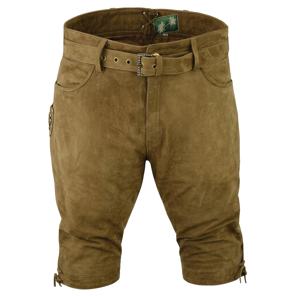 Kniebund Lederhose , Jagd Lederhose , Kniebundhose " Edwin"