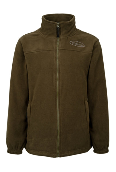 Fleecejacke „Oliv“ – leichte Jagd- & Outdoorjacke mit Hubertus Hirschlogo