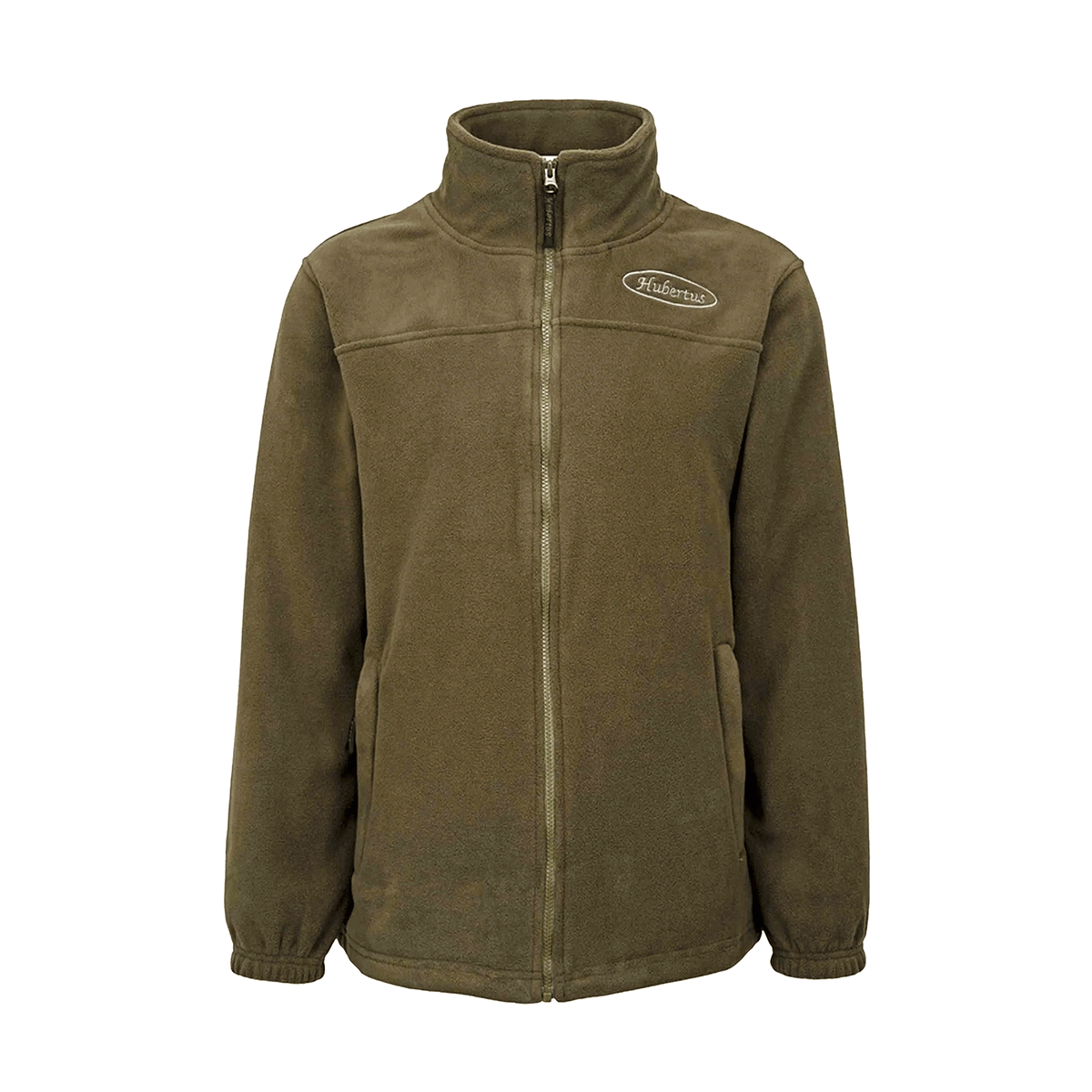 Fleecejacke „Oliv“ – leichte Jagd- & Outdoorjacke mit Hubertus Hirschlogo