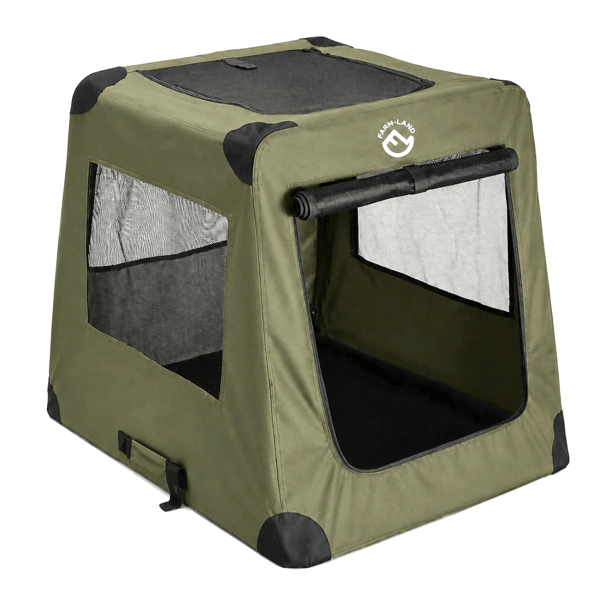 Hunde - Autotransportbox Grün 82 × 58 × 68 cm – Faltbare Transportbox mit Tragetasche