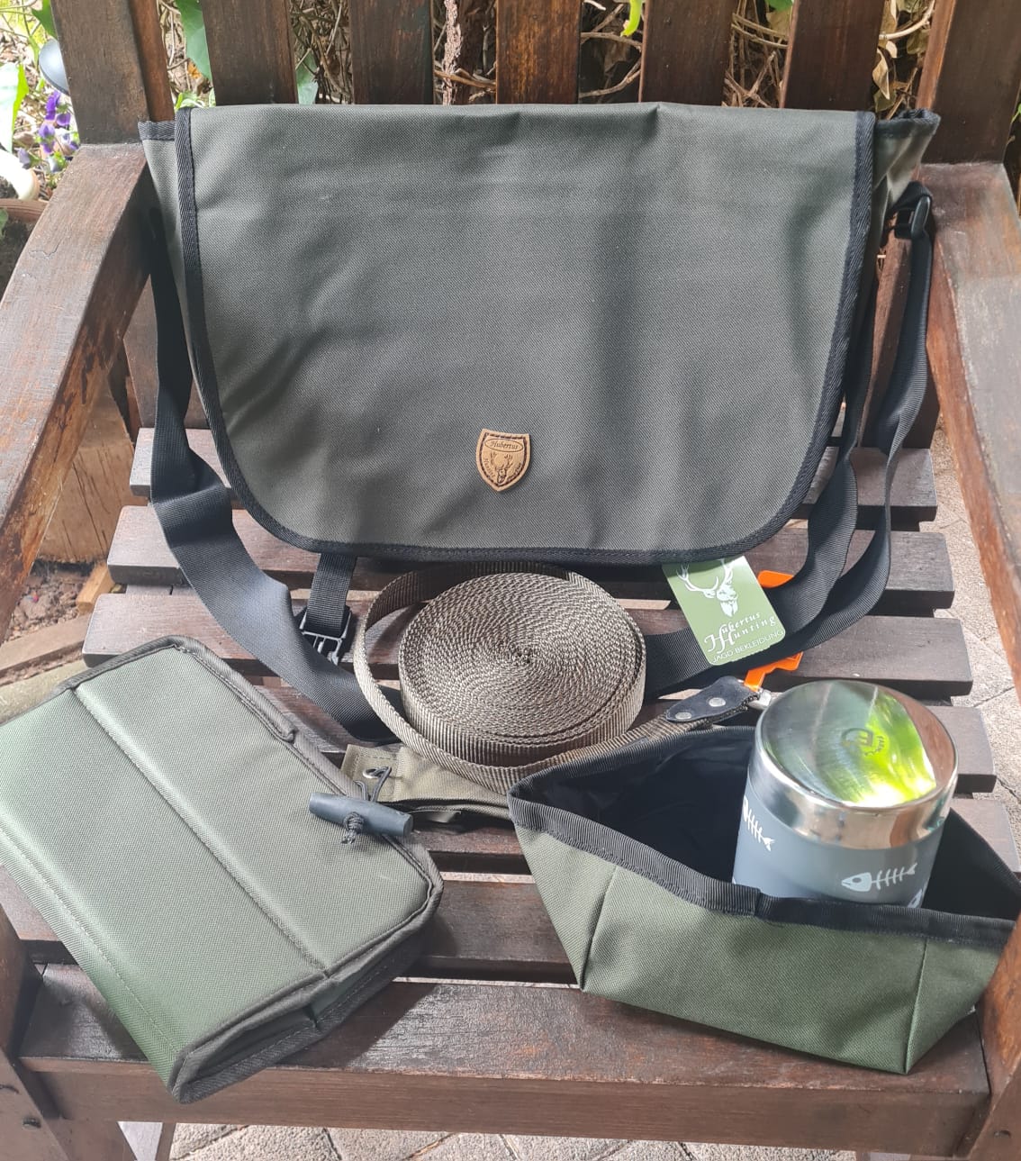 Hundeführer Set Nova Natur – 5-teilig mit Jagdtasche & Hundezubehör