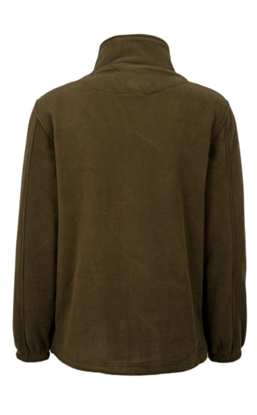 Fleecejacke „Oliv“ – leichte Jagd- & Outdoorjacke mit Hubertus Hirschlogo