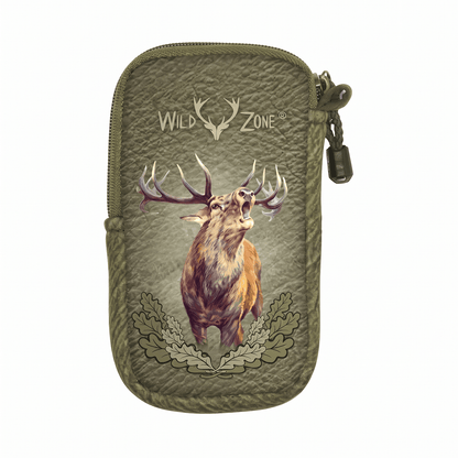 Jagdnicker „Hirschhorn“ – 5-teiliges Waidmesser mit Gürteltasche & Wildmotiv