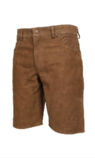 Jagd- & Outdoor-Lederhose „Camel“ – robuste Büffelleder Shorts mit Messertasche