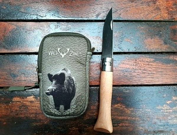 Bayerisches Taschenmesser "Feitl" mit Gürteltasche – Buchenholz, Outdoor & Jagd