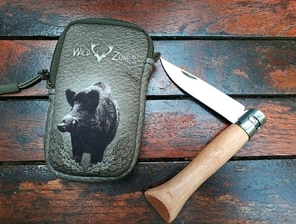 Bayerisches Taschenmesser "Feitl" mit Gürteltasche – Buchenholz, Outdoor & Jagd