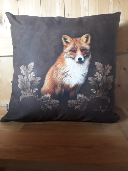 Dekokissen „Fuchs“ XXL 50×50 cm – weiches Wildkissen mit Naturmotiv