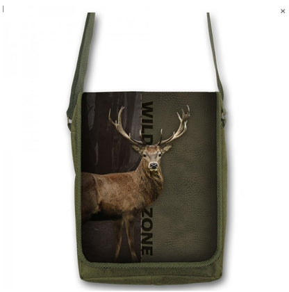 Große Jagdtasche Umhängetasche mit Wildmotiv – Motiv frei wählbar