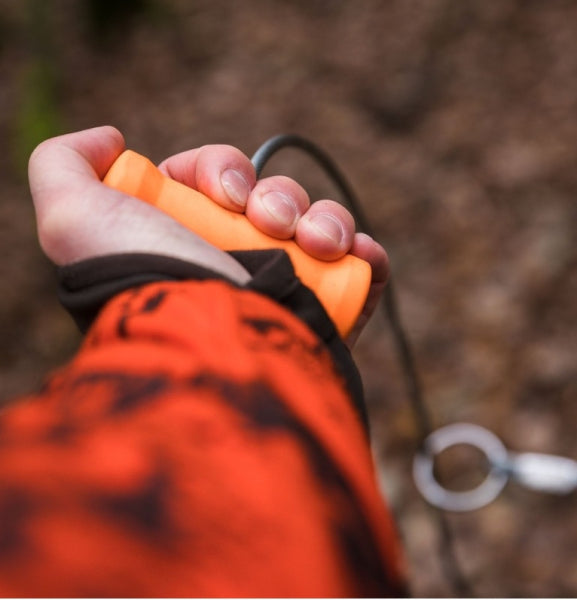 Wildbergehilfe 1-Hand System – robustes Stahlseil mit Kratongriff & Lösering für sicheres Bergen