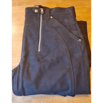Zimmermanns Lederhose aus Buff-Nubukleder – robuste Outdoor- & Arbeitshose