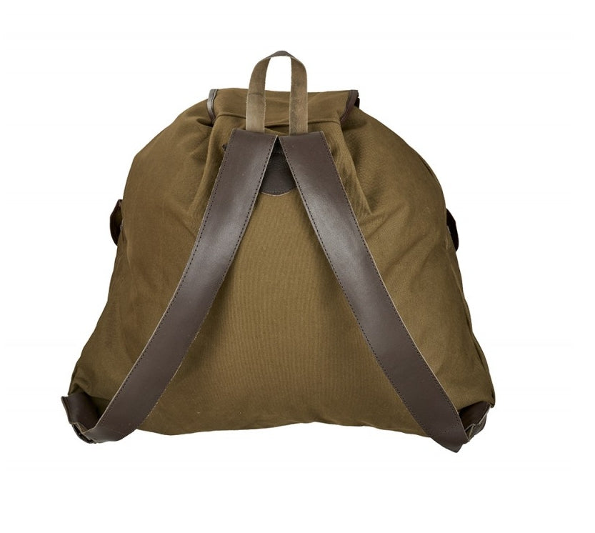 Jagd Rucksack Canvas 30 Liter – strapazierfähig, mit Schweißeinlage & Ledertrageriemen