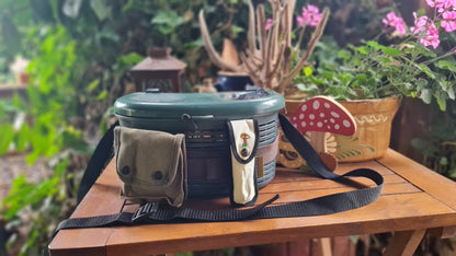 Pilz Set „Waldfrucht“ 6-teilig – Pilzkorb mit Netzbeutel, Pilzmesser & Pilzbürste