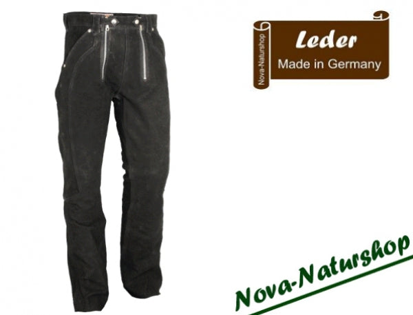 Zimmermanns Lederhose aus Buff-Nubukleder – robuste Outdoor- & Arbeitshose
