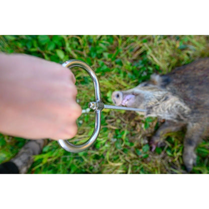 Ziehhaken aus rostfreiem Stahl – Drehbarer Wildbergehaken für Jäger, 36 × 15 cm