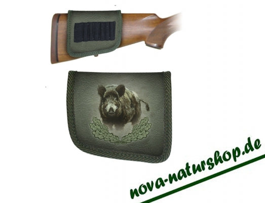 Kolben Patronenetui für 5 Büchsenpatronen – mit Keiler & weiteren Wildmotiven