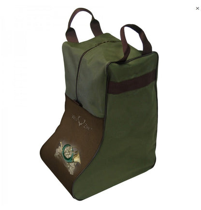 Jäger Stiefeltasche mit Jagdhorn-Motiv – robuste Transporttasche für Jagdstiefel