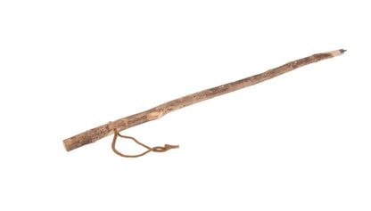 Hirtenstock , Wanderstock „Kompass“ – Rustikaler Hirtenstock mit Naturrinde